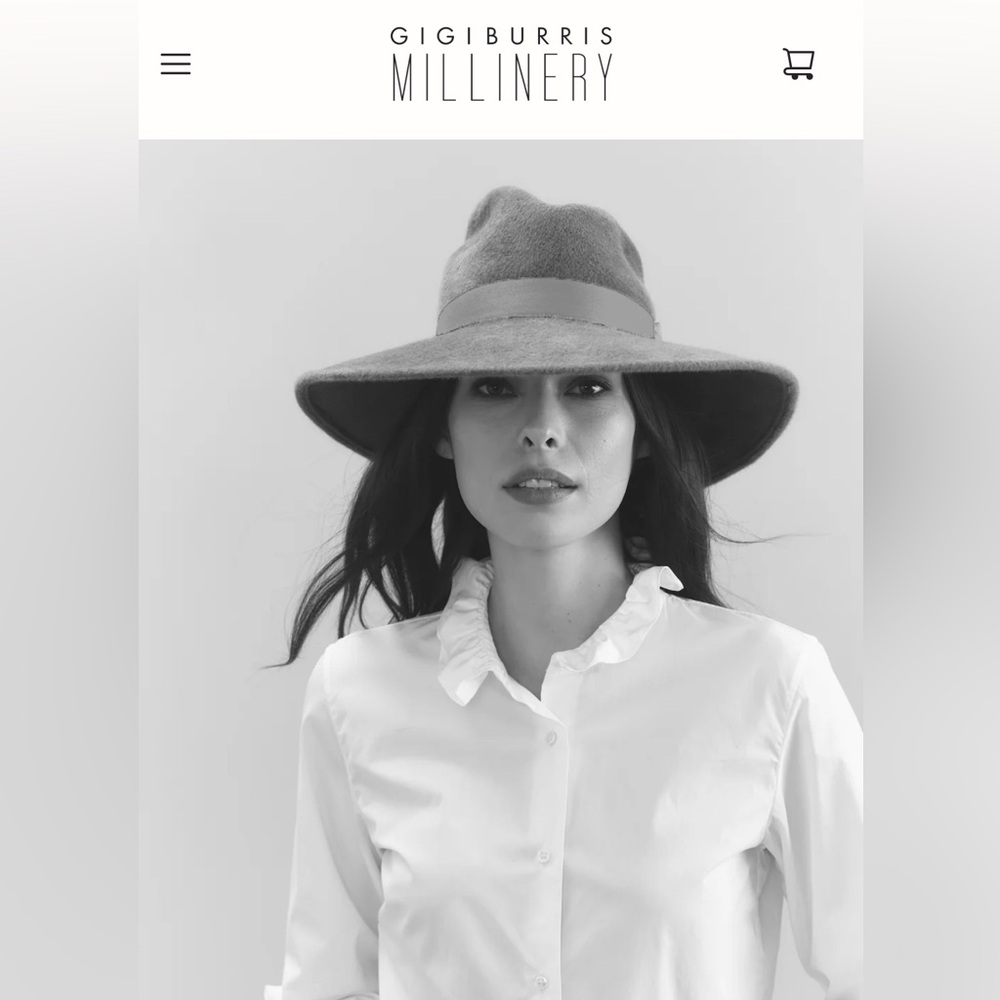 Gigi Burris Millinery DRAKE | ALABASTER hate.no tag,never worn - Picture 2 of 9